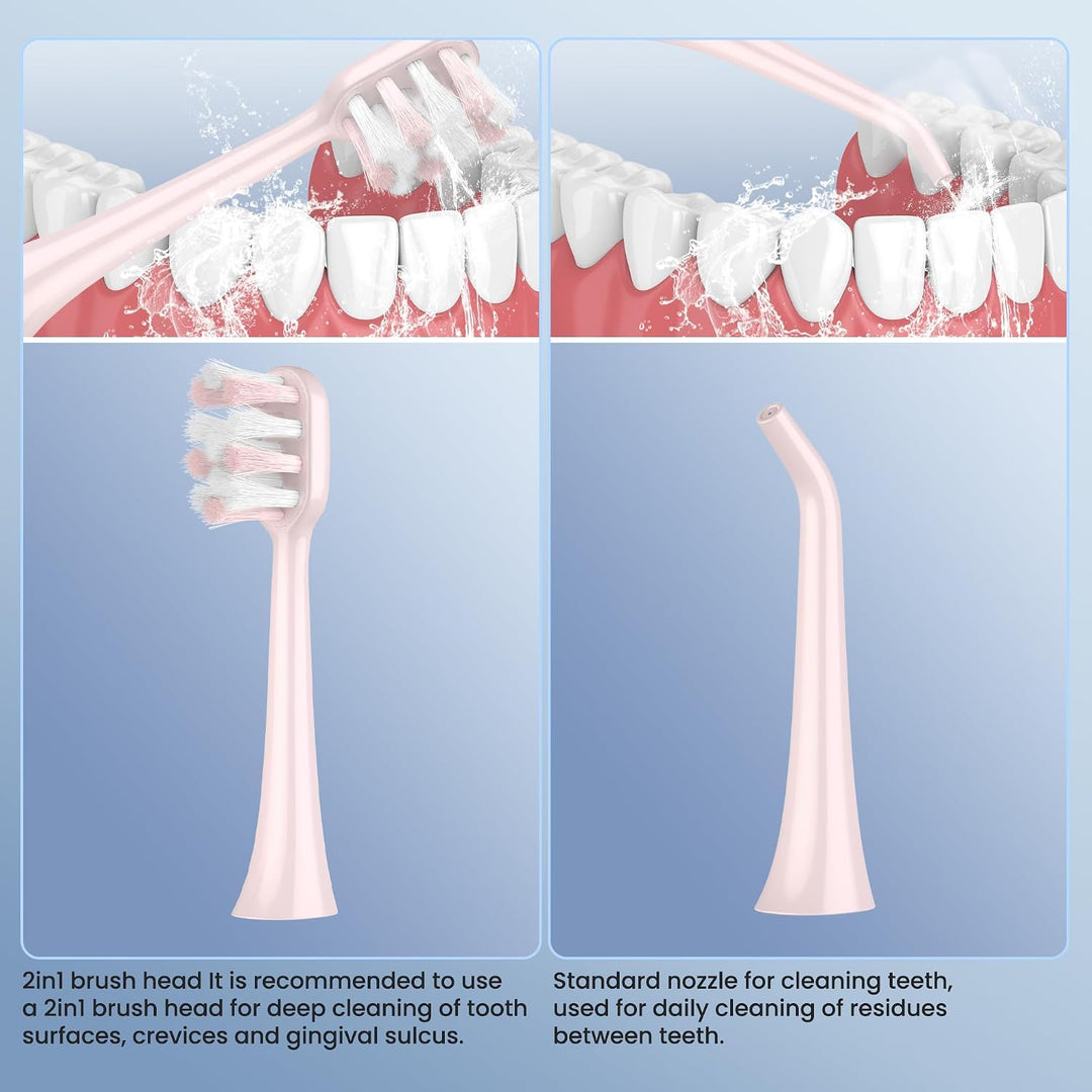 UNINGOPI Cepillo de dientes eléctrico con hilo dental de agua, kit...
