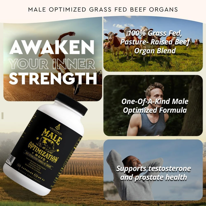 Ancestral Supplements Mofo, Suplementos para Hombres, Apoyo para Ni...