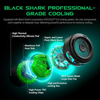 Black Shark FunCooler 6 - Enfriador magnético para teléfono celular para juegos, ventilador de refrigeración portátil para teléfono móvil con luz RGB, radiador de teléfono celular controlado por