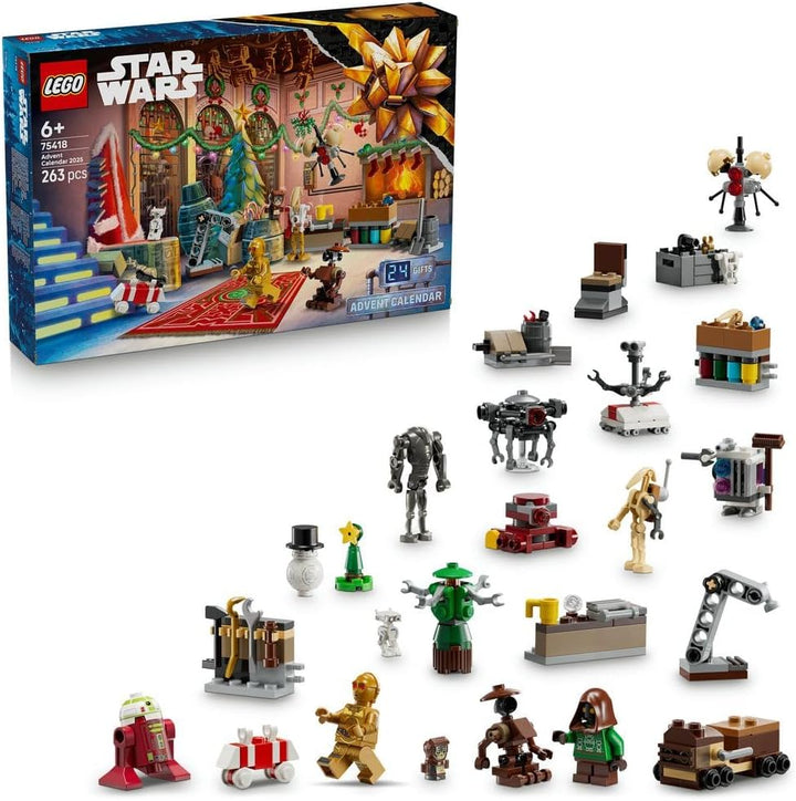 Lego 75418 Calendario de Adviento Star Wars 2025 Juguetes de Constr...