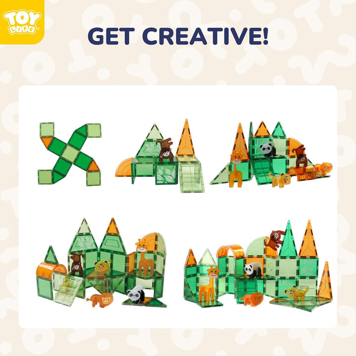 TOY Life Azulejos Magnéticos para Niños Pequeños de 3-5 Años, 56 Pi...