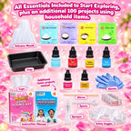 Butterfly EduFields Kit de Ciencias con más de 100 Experimentos para Niñas, Edades 5-7 y 6-8