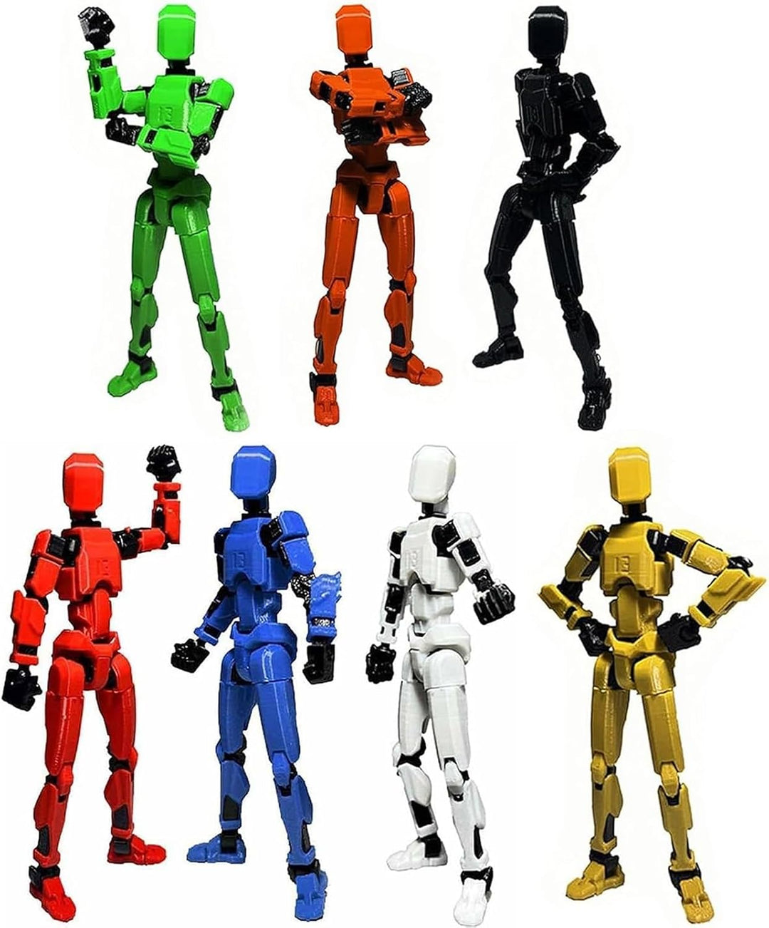 EIMONEY 7 Piezas Ensamblaje Completado Figura de Acción T-13 Impres...