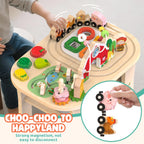 Weilim Mesa de actividades Montessori para niños de 1 año, juguete de