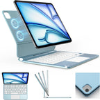 BOBOLEE Funda de teclado delgada de aluminio para iPad Air 11 / Pro de 11