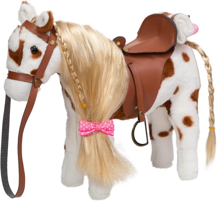 HollyHOME Appaloosa Caballo de Peluche Bonito Poni Juguete de Peluc...