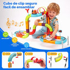 hahaland Juego de tren eléctrico para niños 3D antigravedad pista de