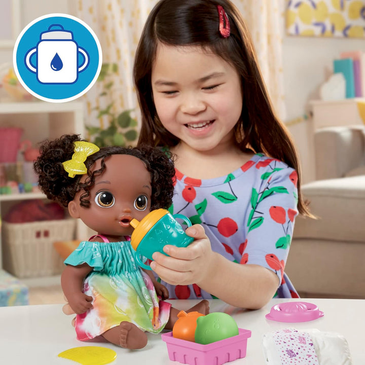 Baby Alive Muñeca Fruity Sips, Lima, Juguetes para niñas de 3 años,...