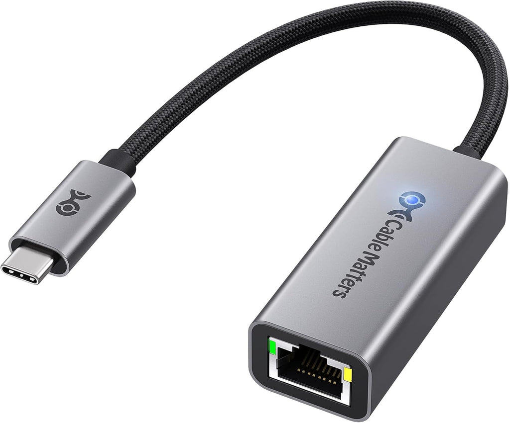 Cable Matters Adaptador USB C a Ethernet de 5 Gb, 5 Gigabit Ethernet a USB