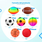 Juego de 7 bolas suaves para niños, juguetes deportivos al aire