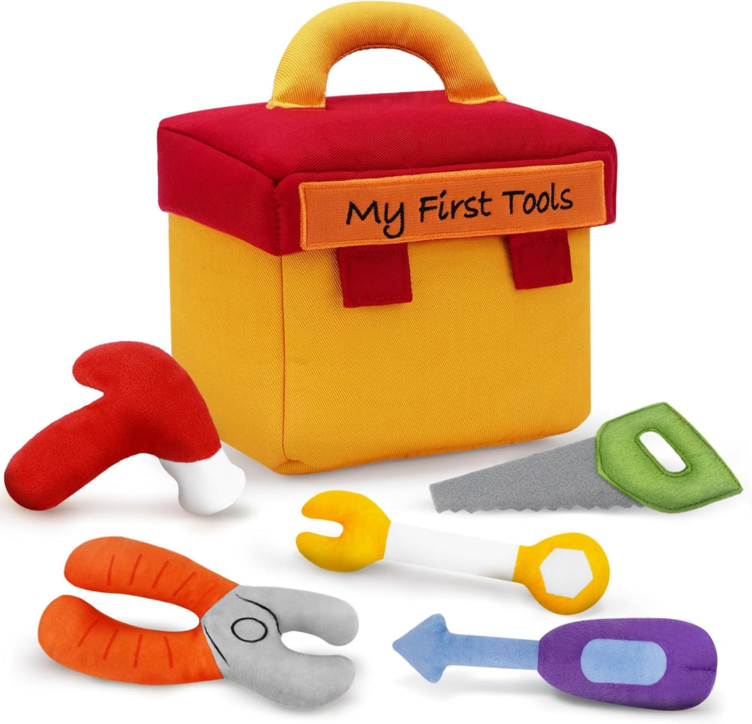 GERBIT My First Tool Set de peluche, caja de herramientas de peluch...