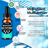 Multivitamínico metilado para hombres, mujeres y niños, complejo B...