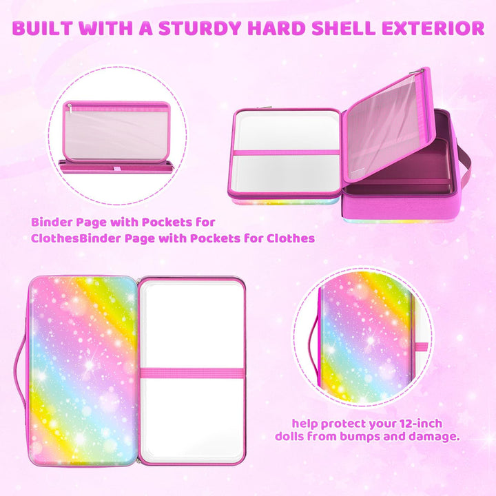 LININYHAO Funda de transporte compatible con muñecas Barbie de 12 p...