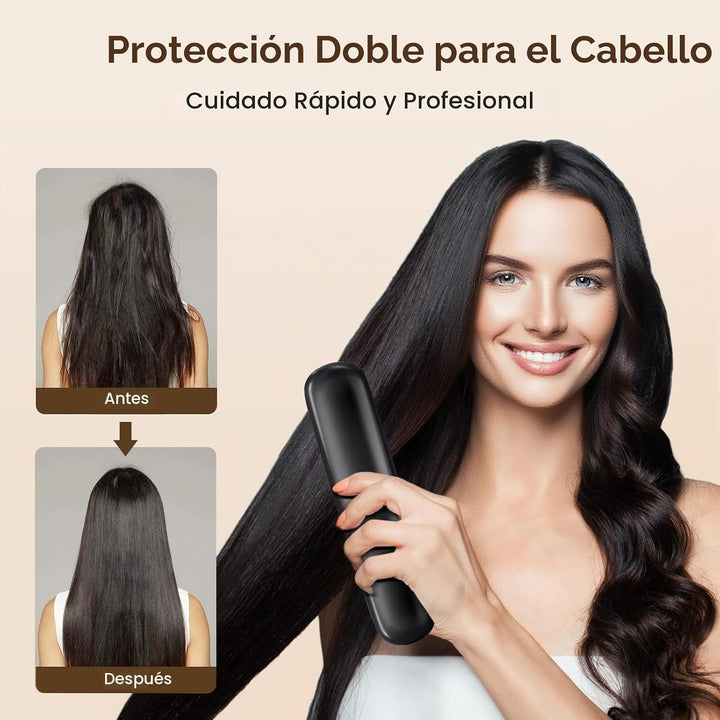 Lovinity - Cepillo alisador de cabello con pantalla LCD (calentamie...