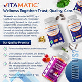 Vitamatic Biotina 10,000 mcg (10 mg) para cabello, piel y uñas más...