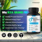 Vitavault M.E.N Balance Pro Cápsulas – Píldoras oficiales de Men Balance Pro para apoyar