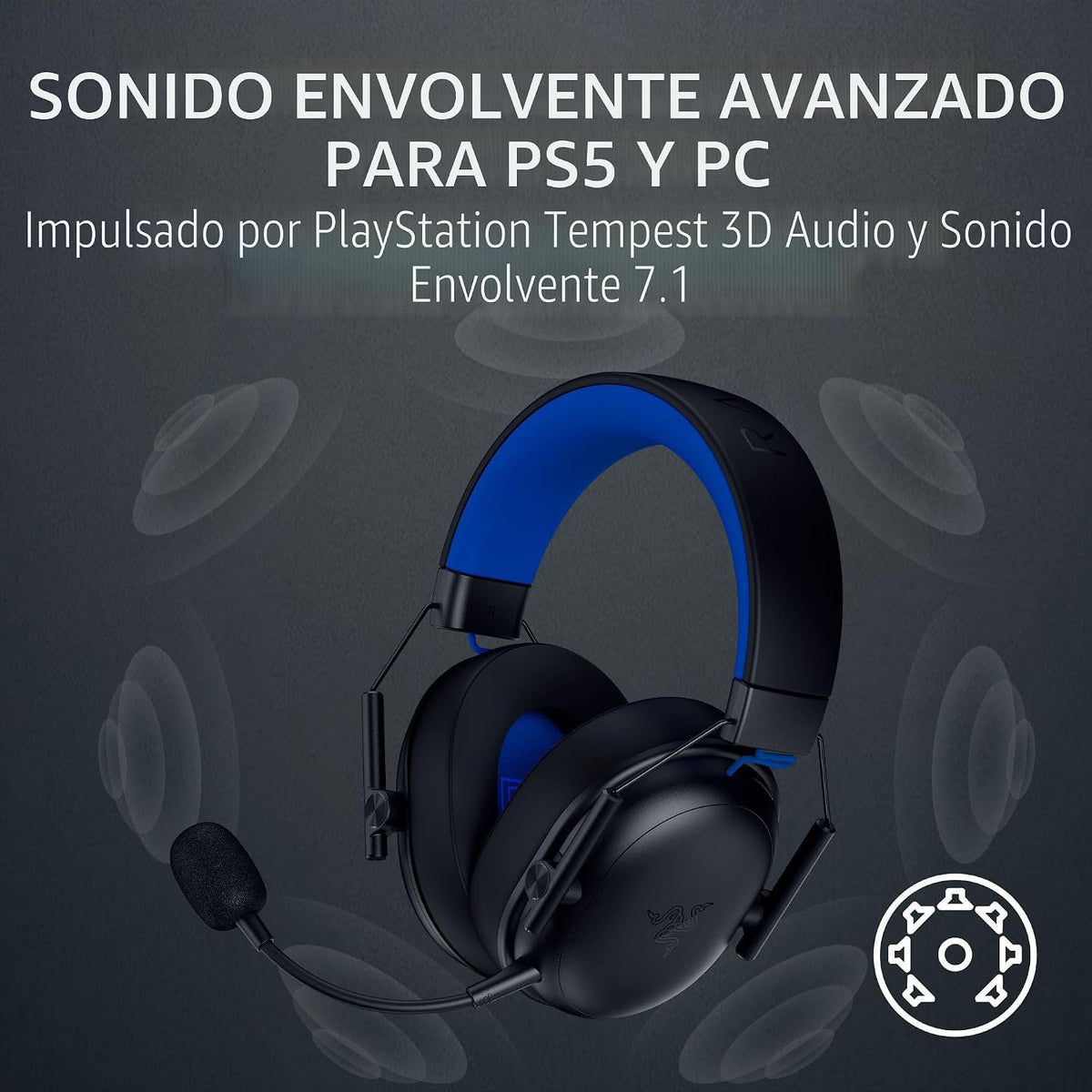 Razer BlackShark V3 X HyperSpeed Auriculares inalámbricos para juegos PS5