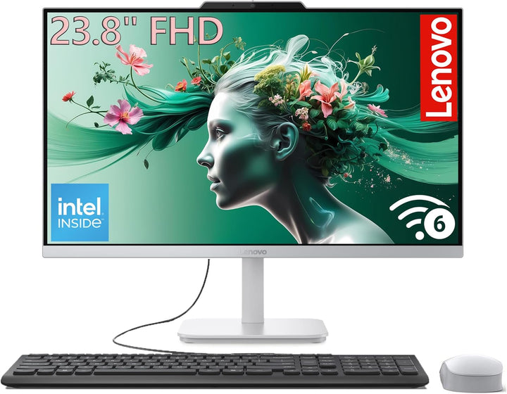 Lenovo Computadora de escritorio todo en uno de 24", Intel 8-Core i...