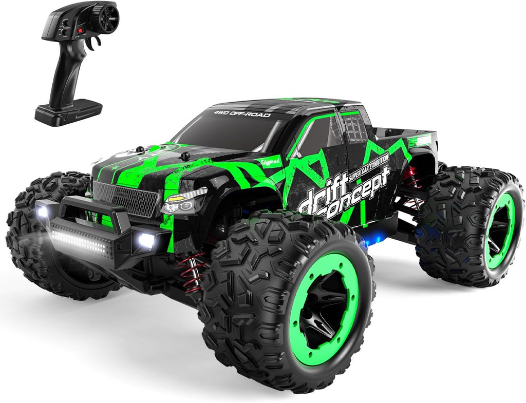 HOLYFUN Coche RC de 18 MPH, camión de control remoto todoterreno de alta velocidad 4WD escala 1:18