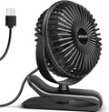 BESKAR Ventilador USB con clip, ventilador de escritorio pequeño po...