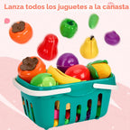 Mini accesorios de cocina de 200 piezas para niños a partir de 3 años, juego de cocina de simulación con utensilios de cocina, vajilla y 2 juegos de frutas, regalo de aprendizaje para niñas y niños, rosa