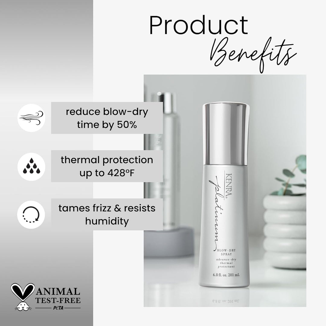 Kenra Platinum aerosol para secar el cabello | Protector térmico qu...
