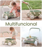 PULA - Andador de empuje para bebé con ruedas, carrito para niños pequeños para bebés que están aprendiendo a caminar, juguetes para bebés de 6 a 12 meses, regalos de cumpleaños de 1 año, para