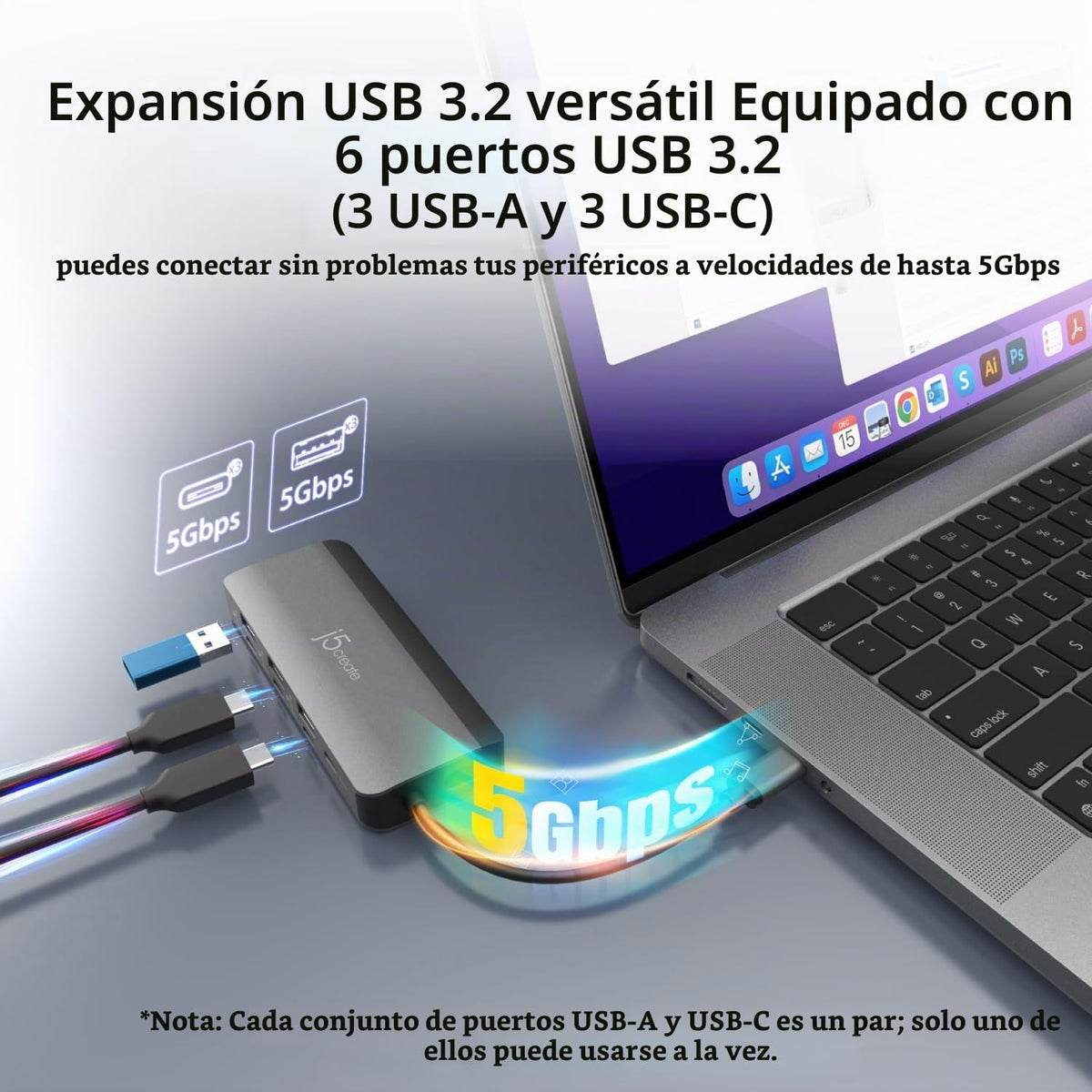 j5create, hub USB