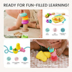 Tiny Land Montessori - Juego de juguetes para bebés de 16 a 18 meses, kit