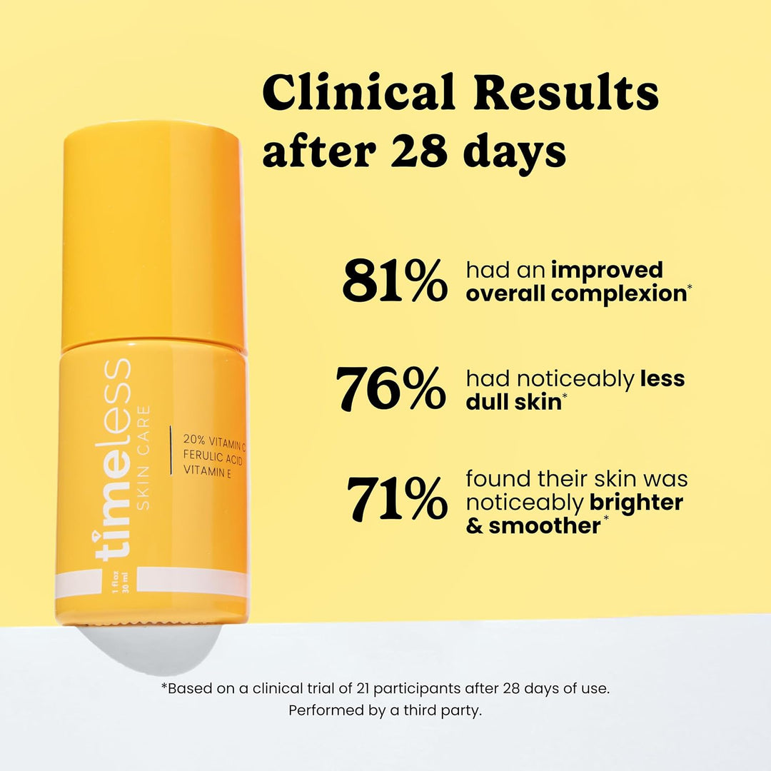 20 % de vitamina C + E suero de ácido ferúlico de 1 oz por Timeless...