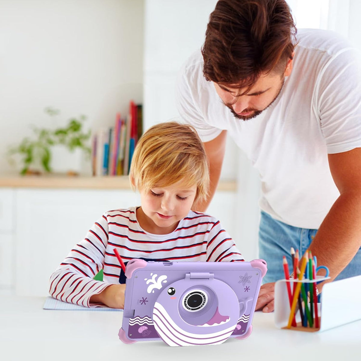 Tablet infantil de 7 pulgadas para niños pequeños, Android 12, 4 GB...
