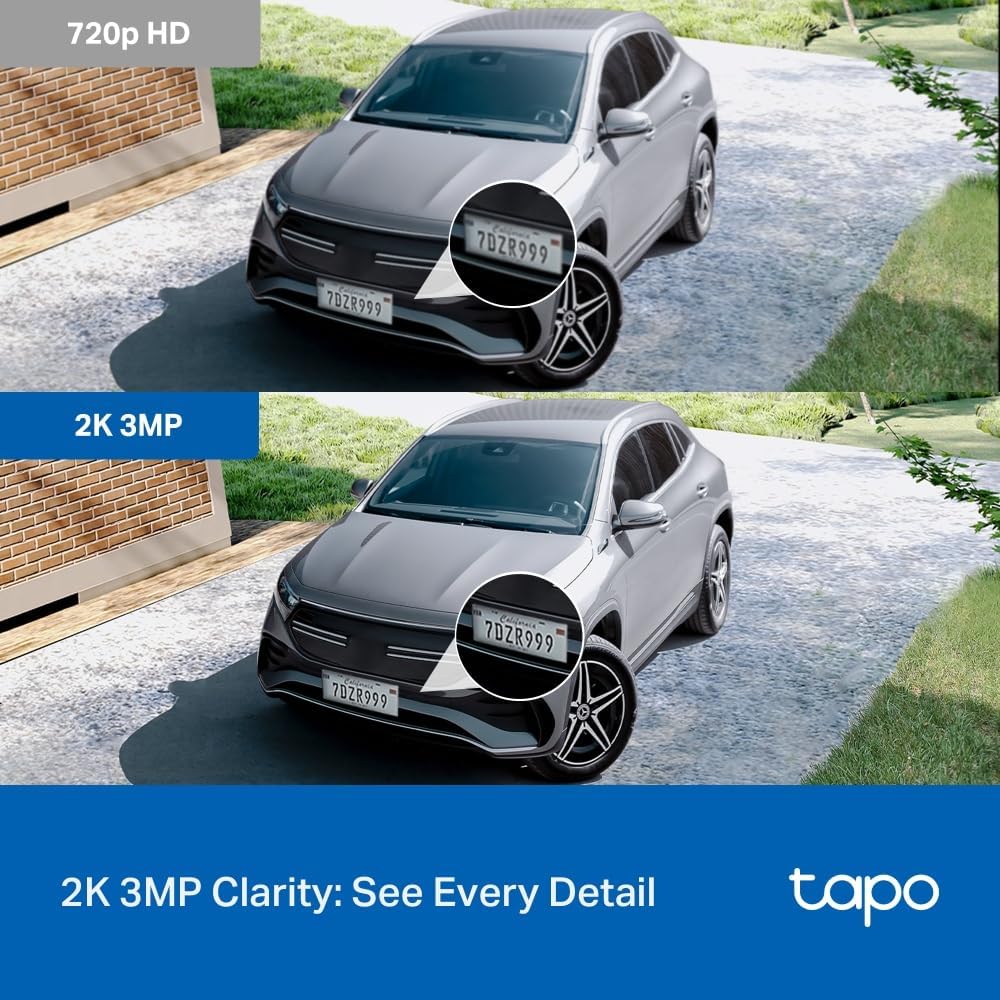 Tapo - Cámara de seguridad de 2K 3MP con inclinación para interiore...