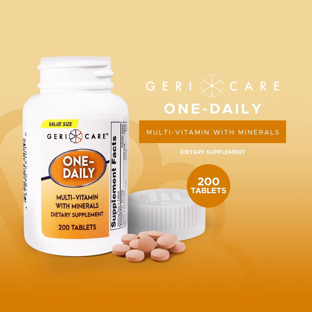GeriCare Multivitamínicos diarios con minerales para hombres y muje...