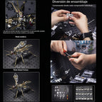 Rompecabezas de metal 3D para adultos, kits de modelo de avispa mecánica, bloques de construcción, avispón gigante del norte, montaje difícil de bricolaje para hombres