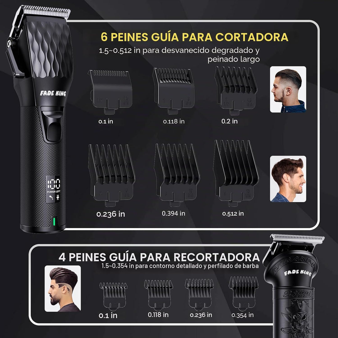 FADEKING® Cortadoras de pelo profesionales para hombres - Cortador...