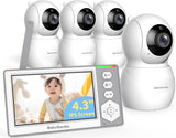 Monitor de bebé Baby Ganibs con 4 cámaras en espera con batería de...