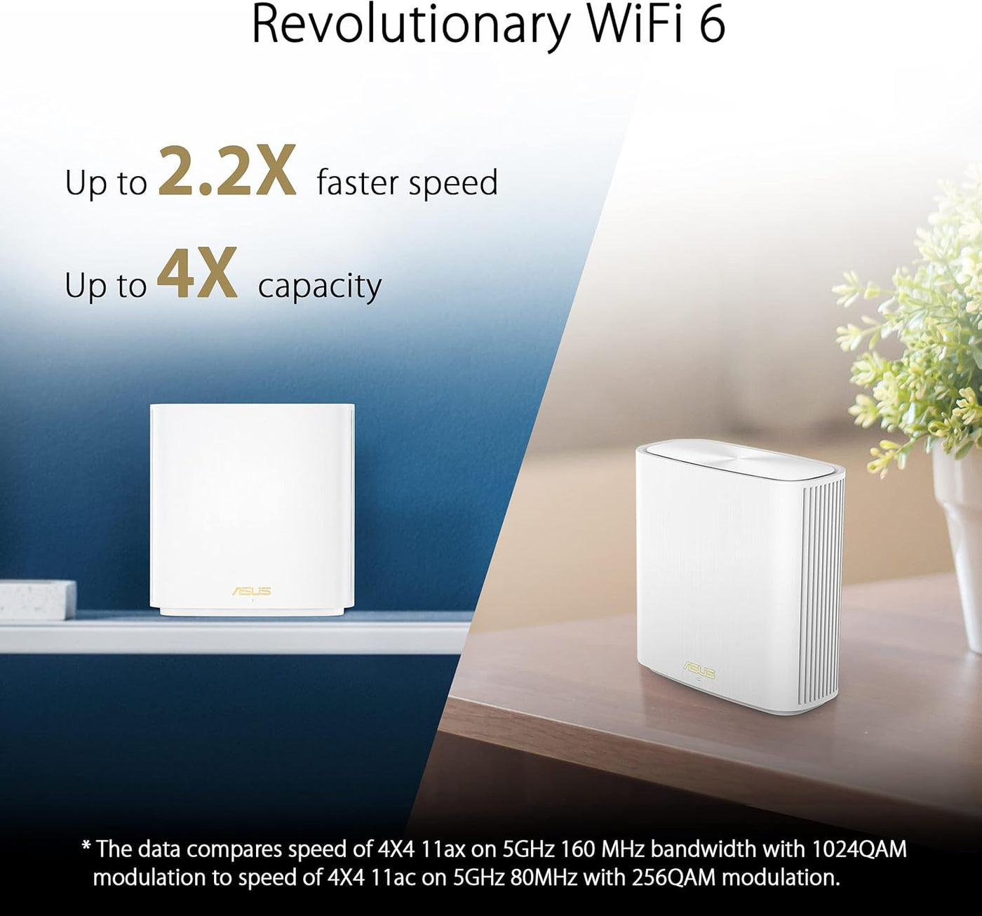 ASUS ZenWiFi Sistema WiFi 6 de malla de doble banda para todo el ho...
