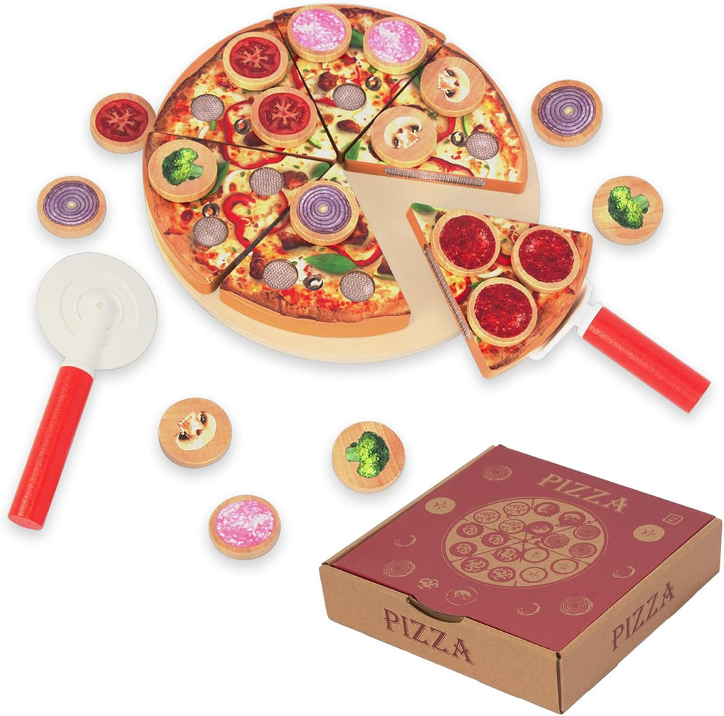 Juego de comida y pizza para cortar sushi, juguetes de cocina para niños de 3 años en adelante, juguete de aprendizaje para niñas y niños