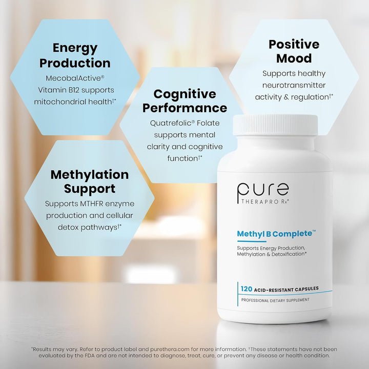 Pure Therapro Rx Vitaminas del Complejo B Metiladas Fabricadas en E...