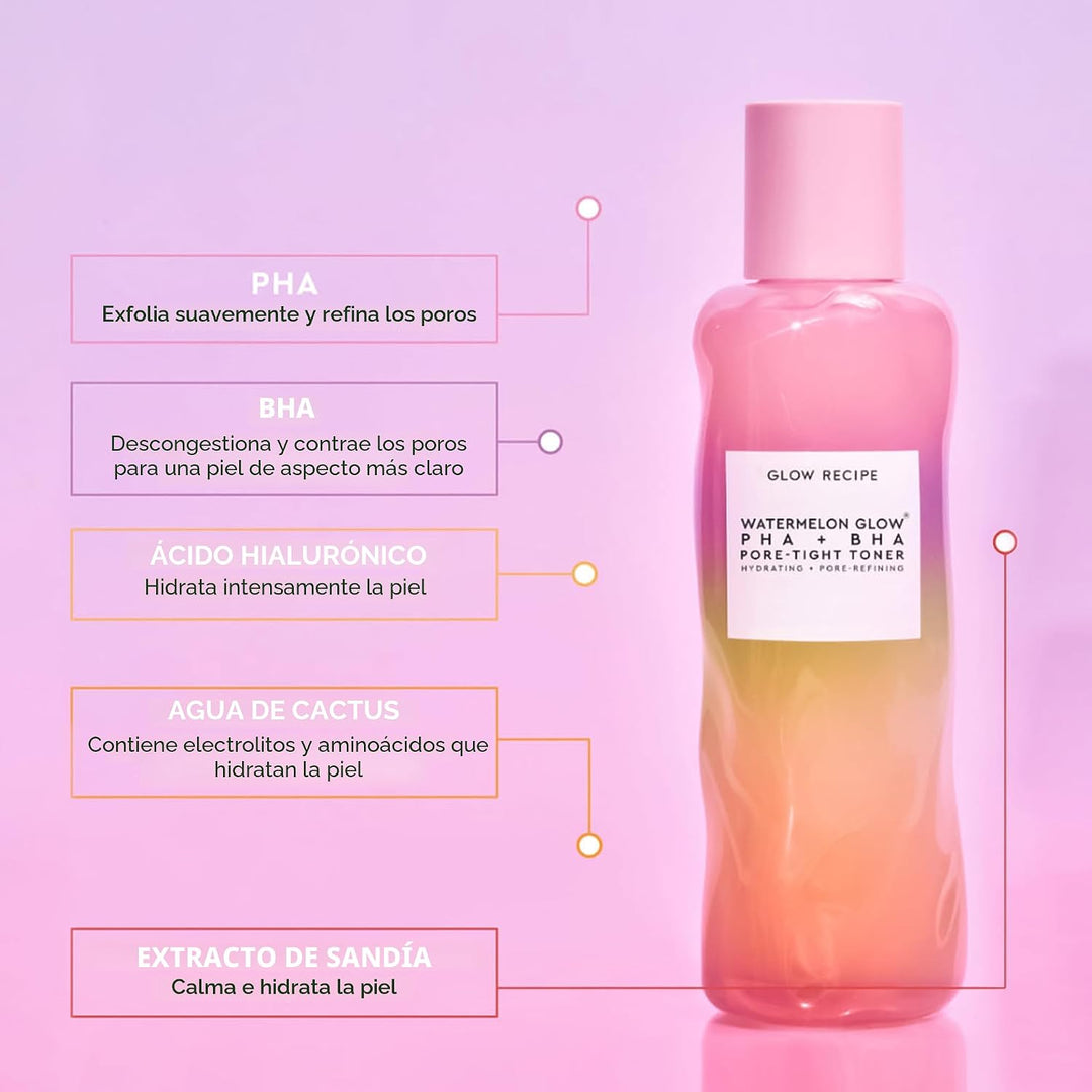 Glow Recipe Edición limitada Pride PHA + BHA - Tónico facial para e...