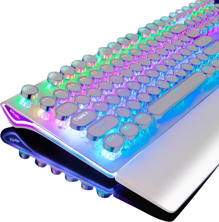 RK ROYAL KLUDGE Teclado mecánico para juegos de máquina de escribir...
