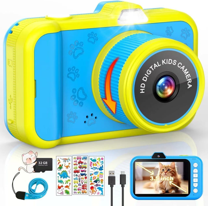 Cámara para niños Uffylle, selfie frontal de 1080P 48MP, cámara de...