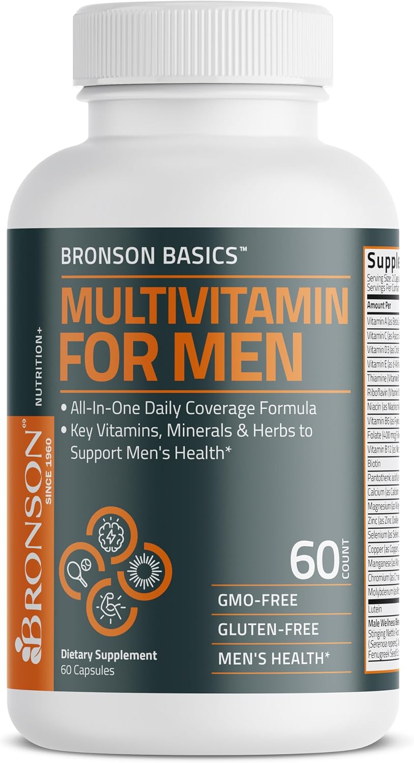 Bronson Multivitamínico para hombres, fórmula de cobertura diaria t...