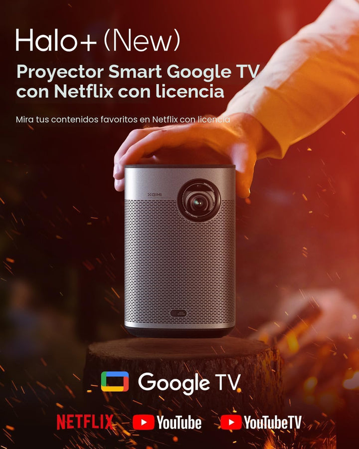 XGIMI Halo+ GTV NEW - Proyector portátil, Google TV con licencia de...