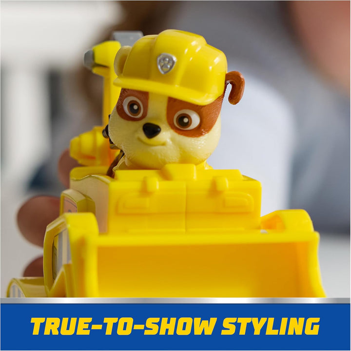 PAW Patrol, juguete de bulldozer de Rubble con figura de acción col...