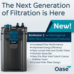 OASE BioMaster 2 Thermo 350 Filtro de recipiente para acuarios - Filtro externo de acuario con calentador integrado - Prefiltro EasyClean, funcionamiento silencioso, agua dulce y salada, hasta 90