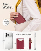 typecase Billetera para mujer RFID Pop Up Tarjetero Cartera de cuero