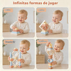 Joyreal Montessori - Bloques apilables para niños pequeños