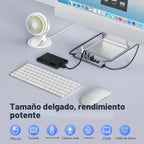 intpw, hub USB 3.0 de 8 puertos, adaptador 5V/3A