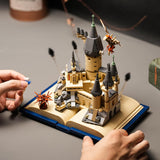 Juego de construcción de libro de castillo compatible con